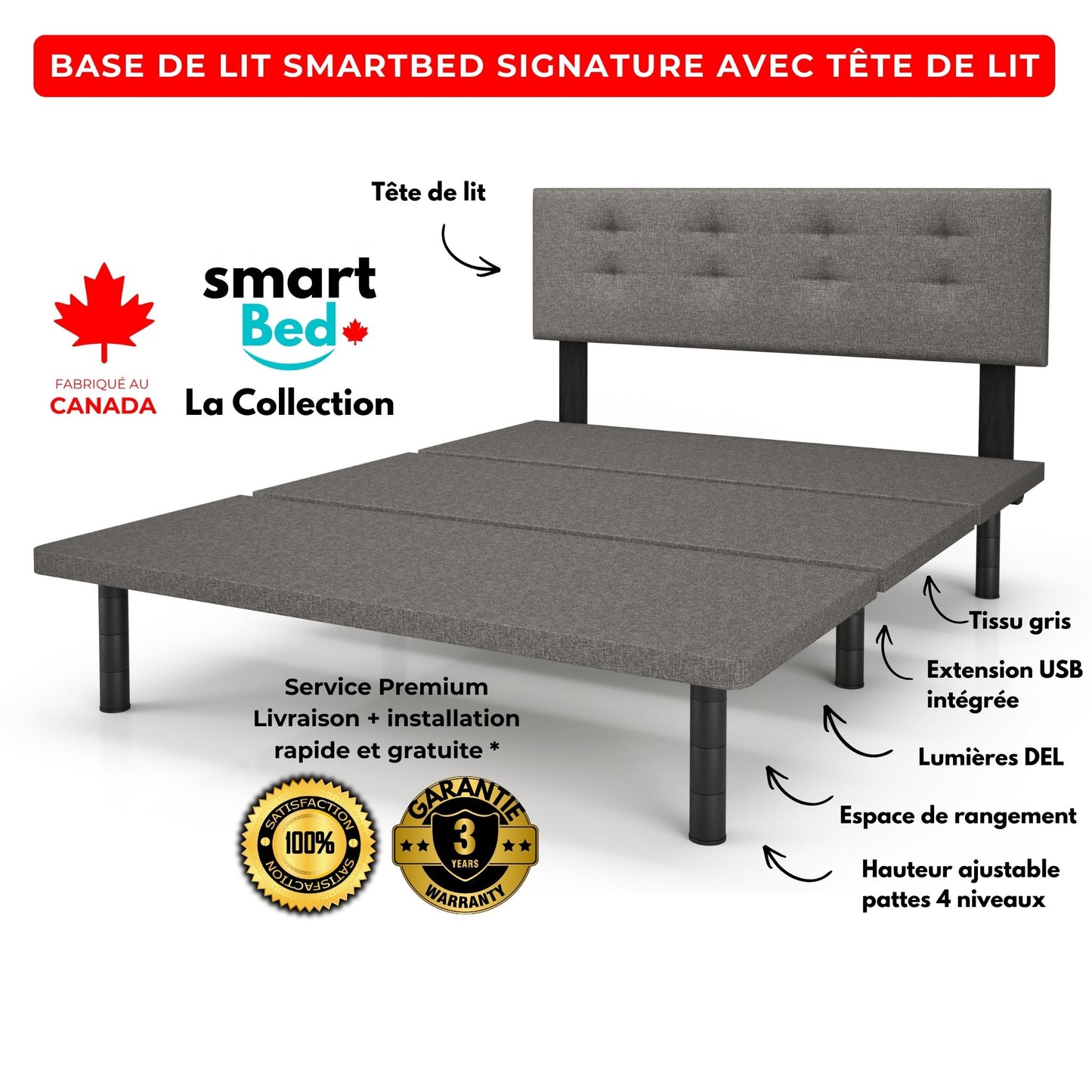 Signature SmartBed with headboard